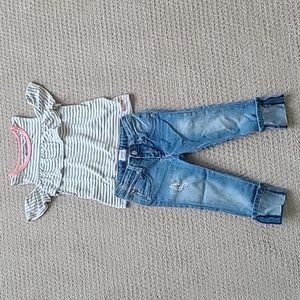 Hudson outfit 4T jeans tee